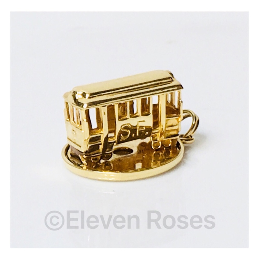 14k Gold Mechanical San Francisco Trolley Car